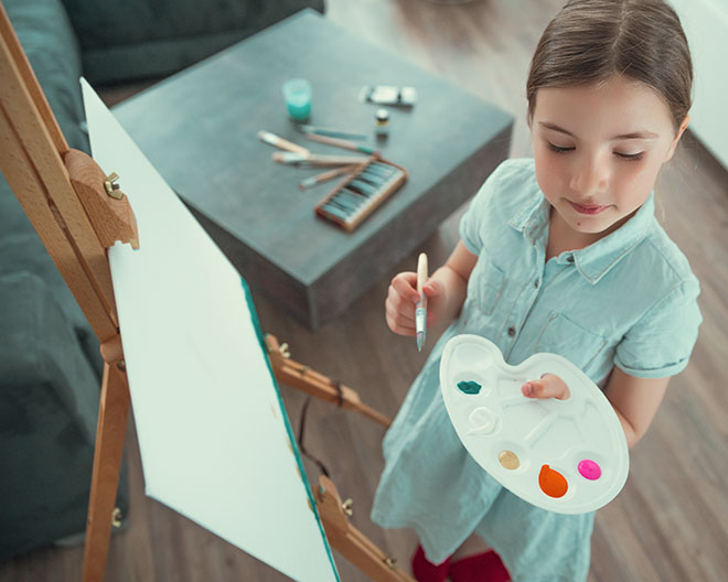 Bunter Kindergeburtstag ist der Kunstschule Palette