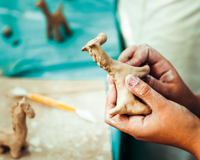 Töpferkurse für Kinder im Habitat