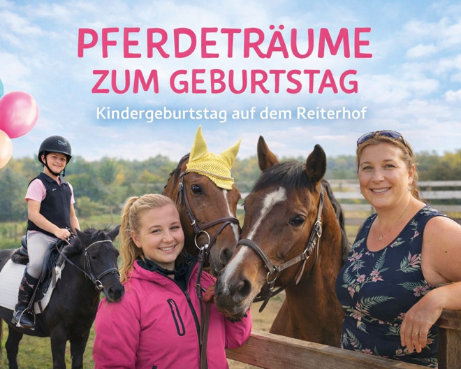 Kindergeburtstag auf dem Reiterhof